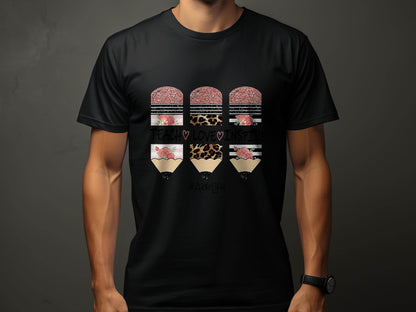 Teach Love Inspire Pencils for Teachers AideLife T-Shirt - Design & Vybe