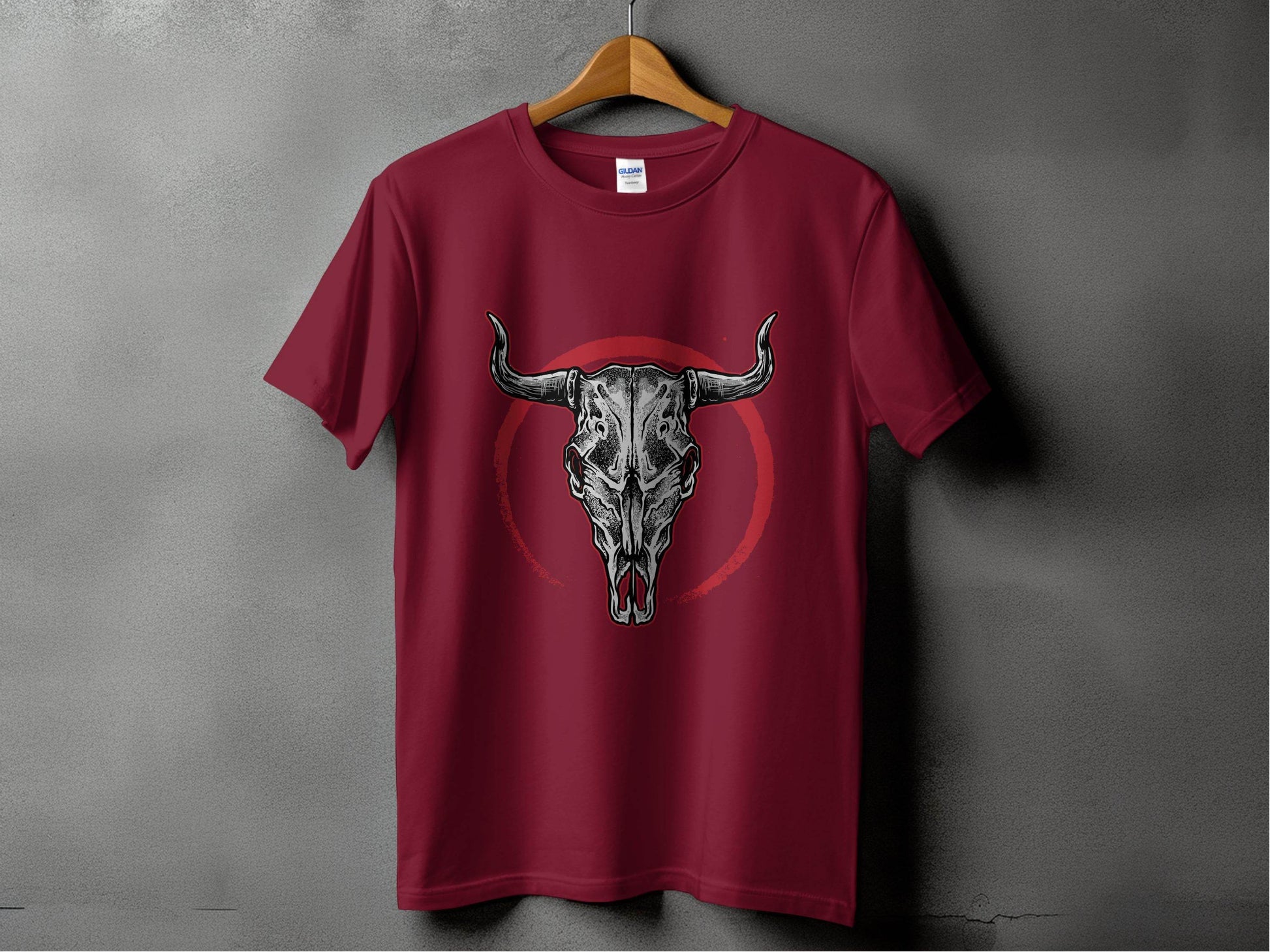 Longhorn Skull Art Graphic T-Shirt - Design & Vybe