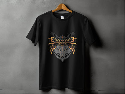 Fierce Wolf Samurai Warrior Graphic T-Shirt - Design & Vybe