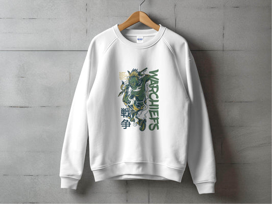 Warrior with Spear Graphic Urban Style Inspired Sweater - Design & Vybe
