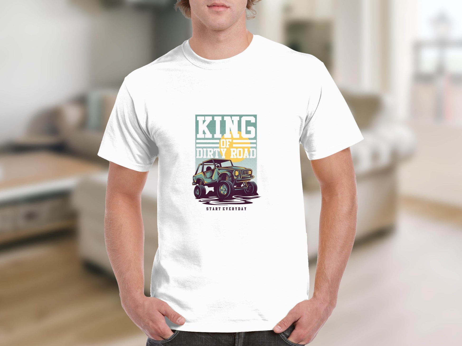 King Of Dirty Road Everyday Driving Adventure T-Shirt - Design & Vybe