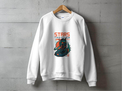 Stars Traveler Numb Twelve Graphic Cool Space Sweater - Design & Vybe