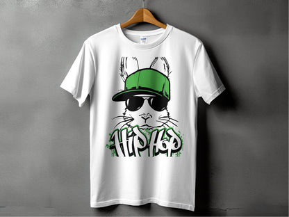 Hip Hop Bunny Graphic T-Shirt Funny Cool product
