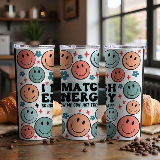 Colorful Smiley Faces Design Insulated Tumbler product