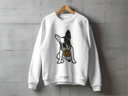 Cool French Bulldog with Bling Design Sweater - Design & Vybe