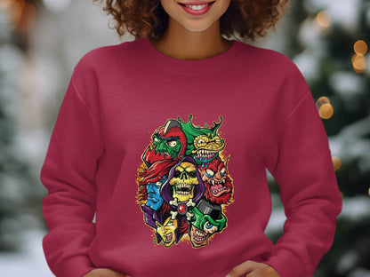 Masters of the Universe Cartoon Villains Collage Sweater - Design & Vybe
