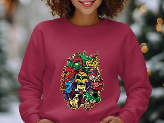 Masters of the Universe Cartoon Villains Collage Sweater - Design & Vybe