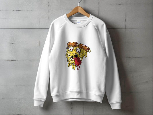 Monstrous Melting Pizza Slice Graphic Design Sweater - Design & Vybe