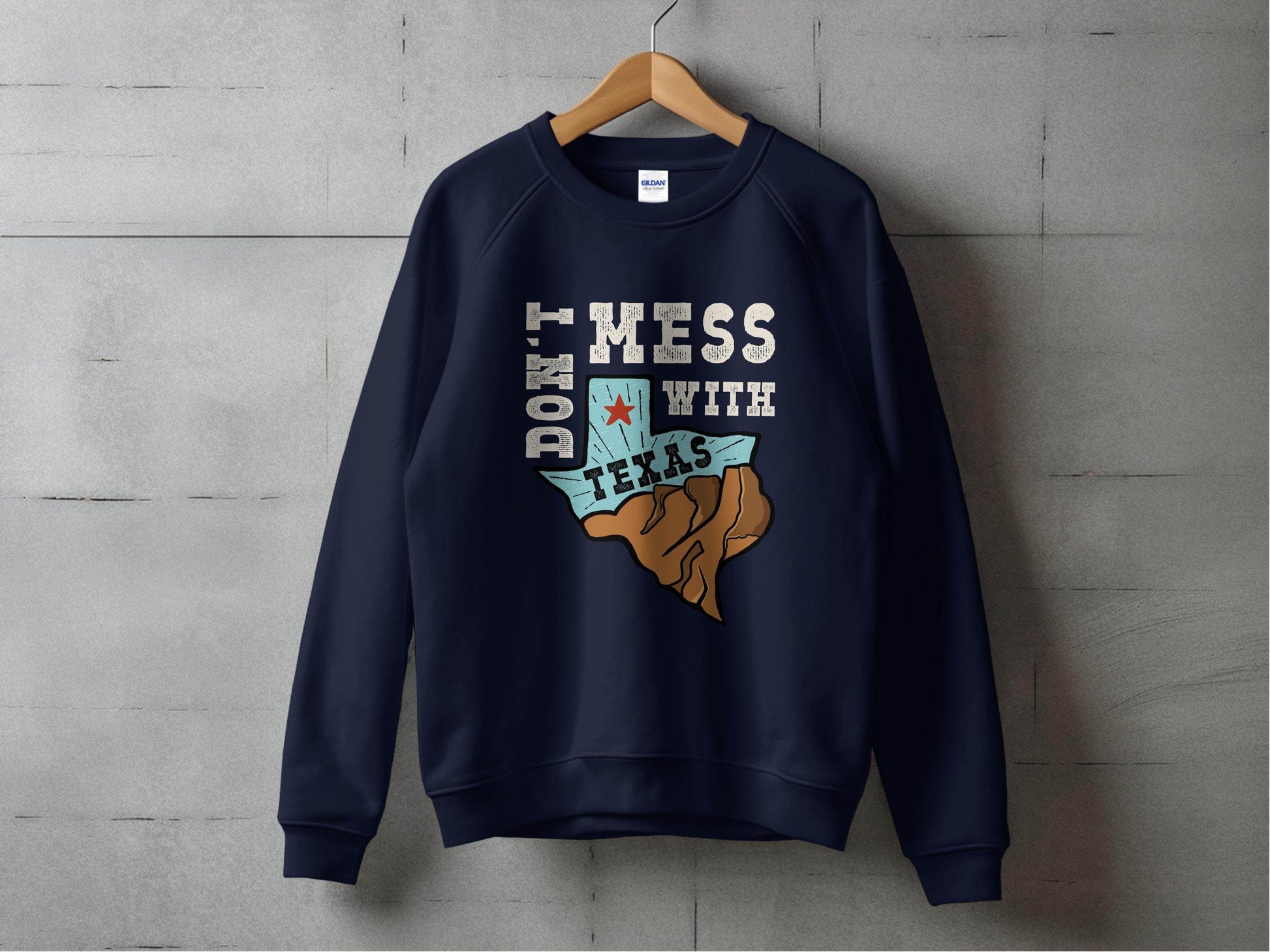 Iconic Don't Mess with Texas Graphic Sweater - Design & Vybe