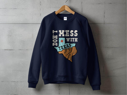 Iconic Don't Mess with Texas Graphic Sweater - Design & Vybe