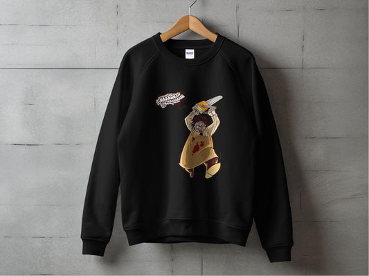 Retro Cartoon Chef Wielding Chainsaw Sweatshirt product