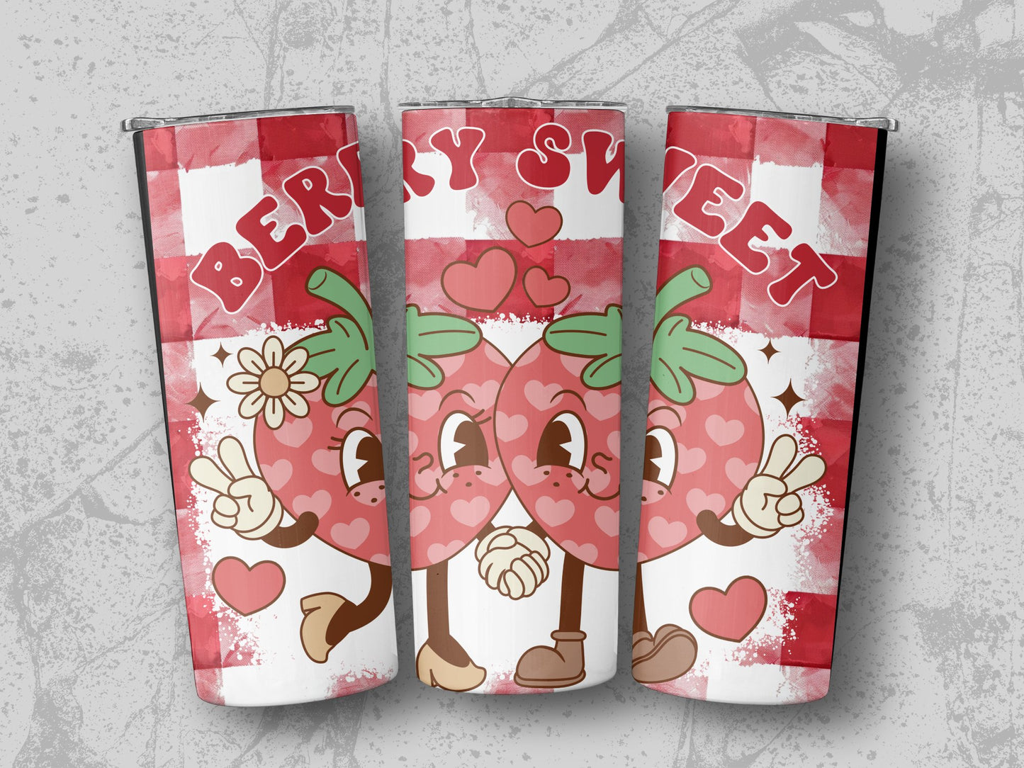 Berry Sweet Strawberry Design Tumbler product type