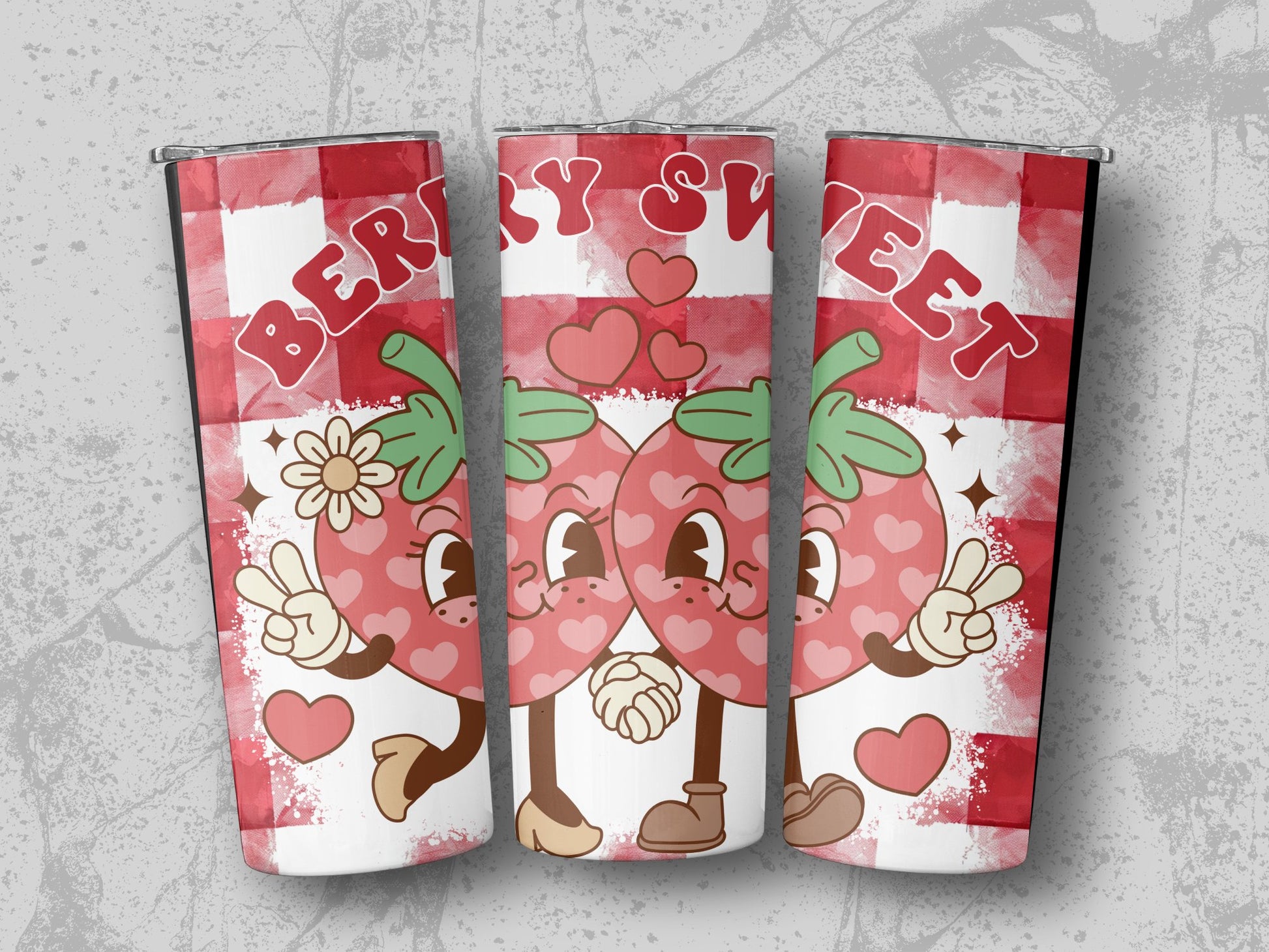 Berry Sweet Strawberry Design Tumbler product type