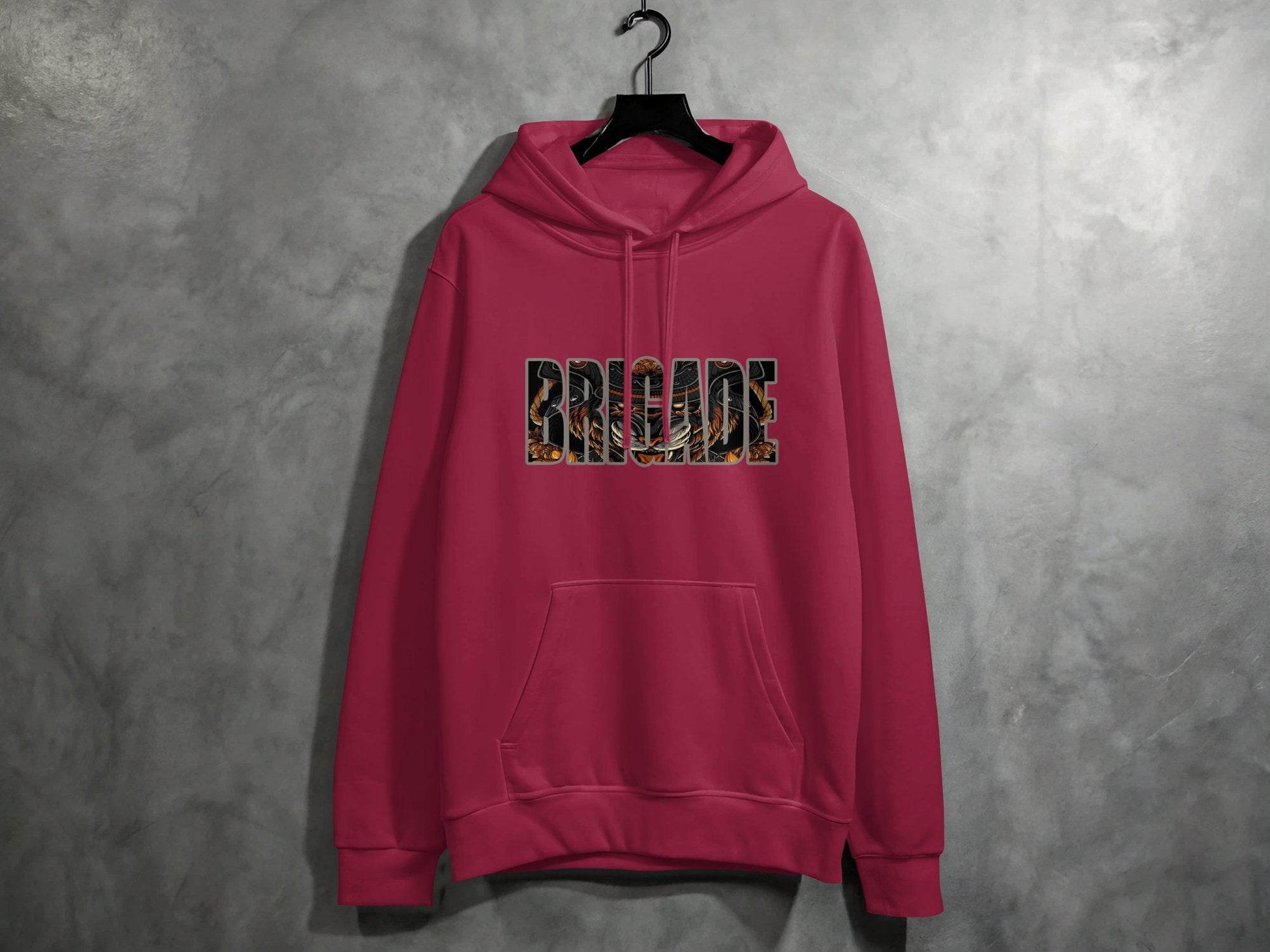 Brigade with Tiger Samurai Illustration Graphic Hoodie - Design & Vybe