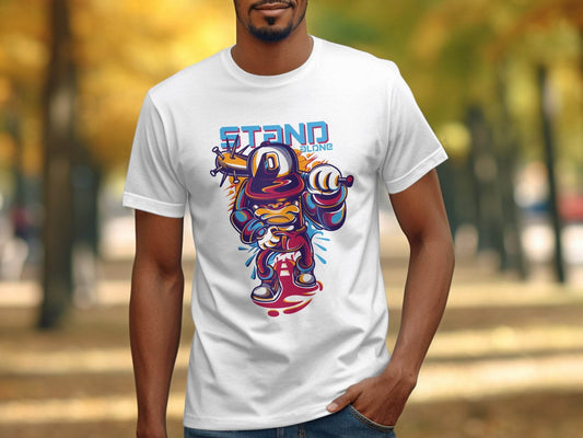 Stand Alone Cartoon Character Illustration Graphic T-Shirt - Design & Vybe