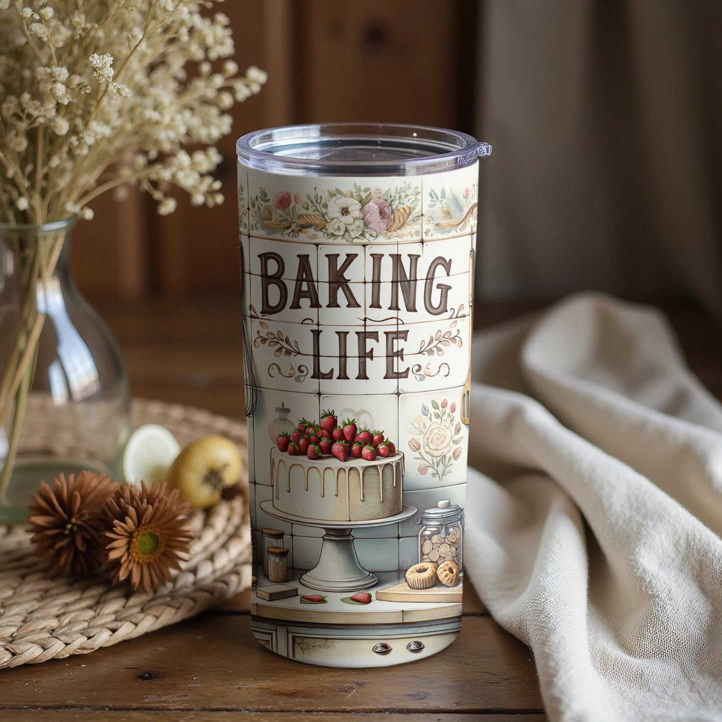 Baking Life Design Decorative Tumbler product type