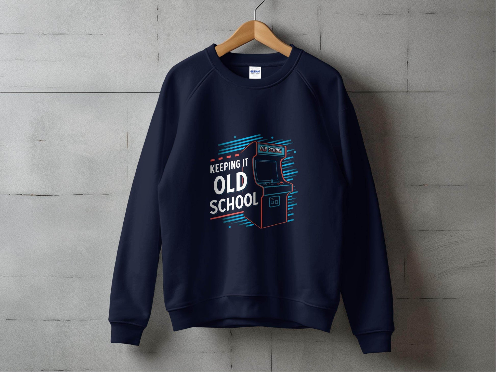Keeping It Old School Vintage Arcade Game Machine Sweater - Design & Vybe