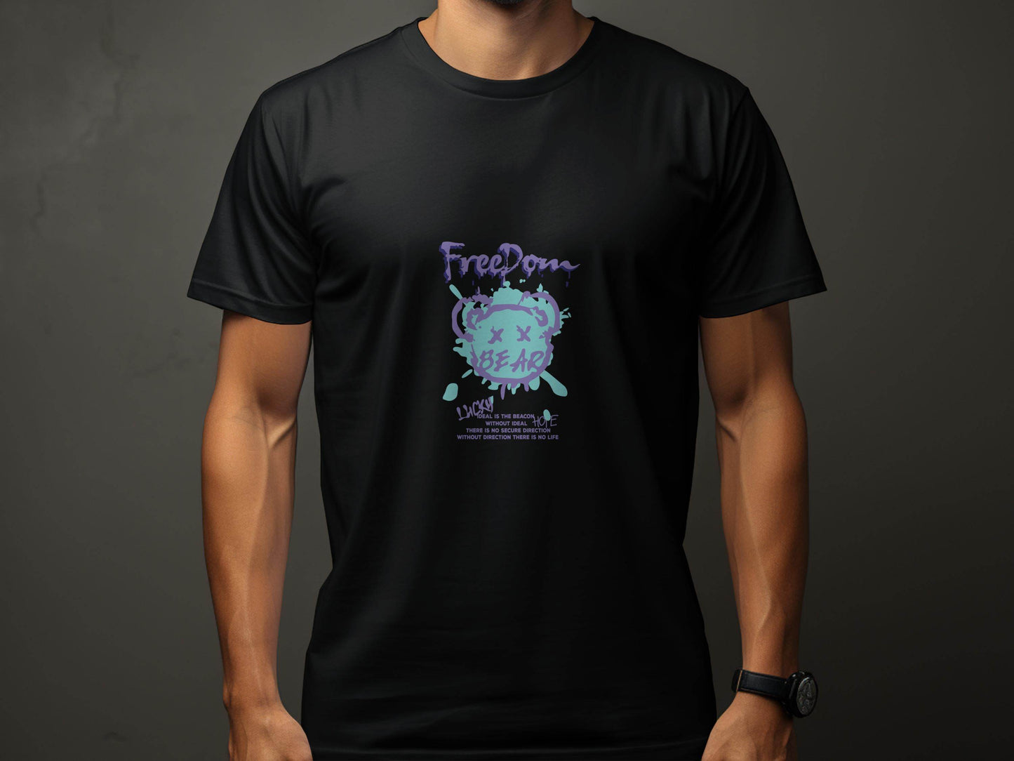 Freedom Bear Ideal Hope Graphic Design Cool T-Shirt - Design & Vybe