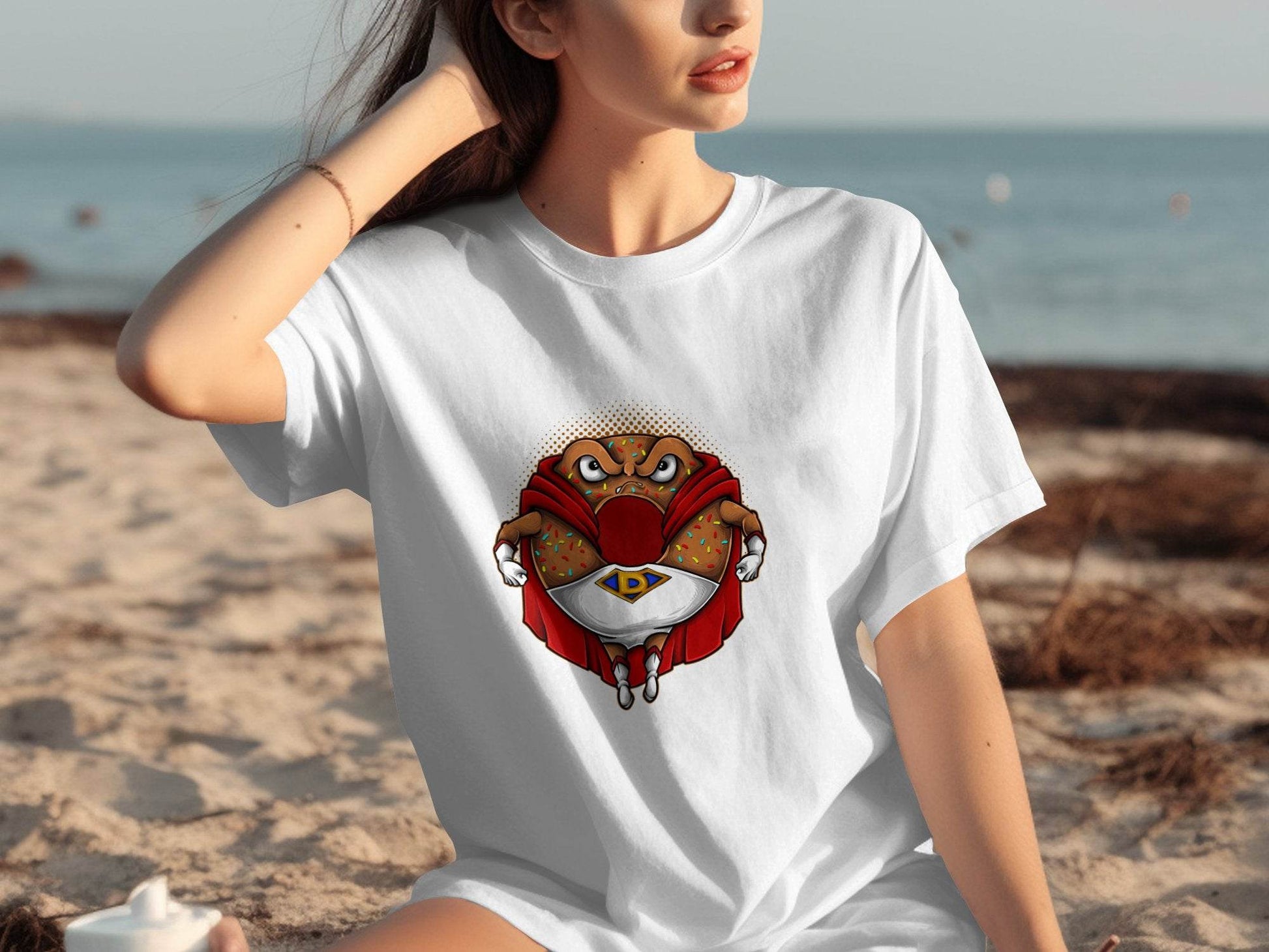 Superhero Crab Graphic T-Shirt for Relaxed Look product