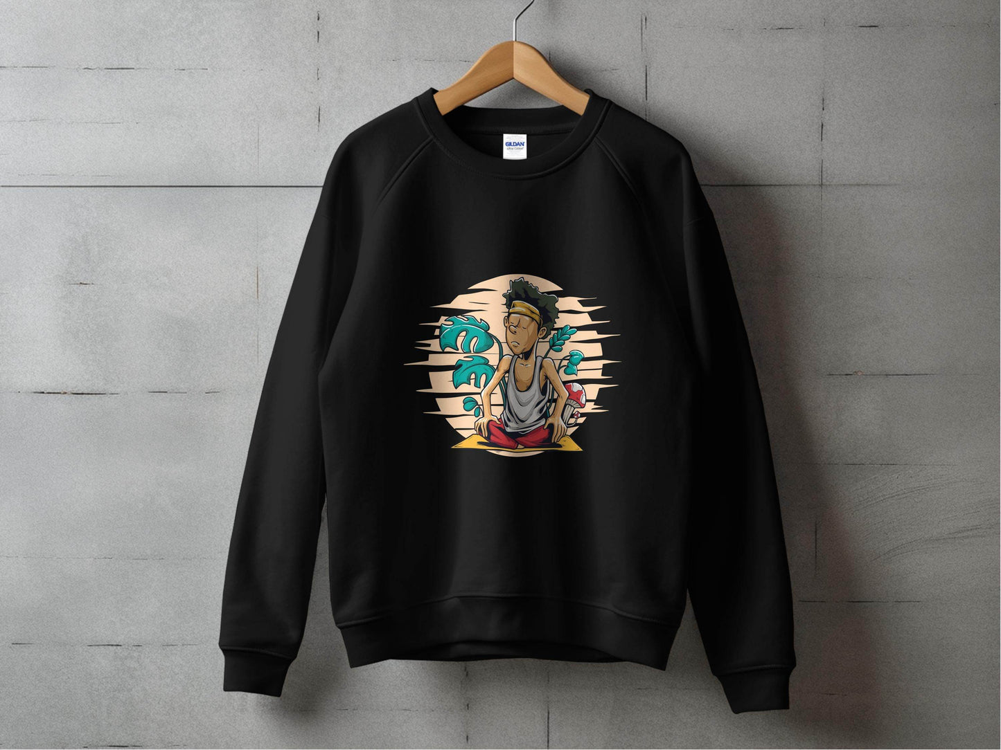 Yoga Enthusiast Graphic Printed Casual Sweater - Design & Vybe
