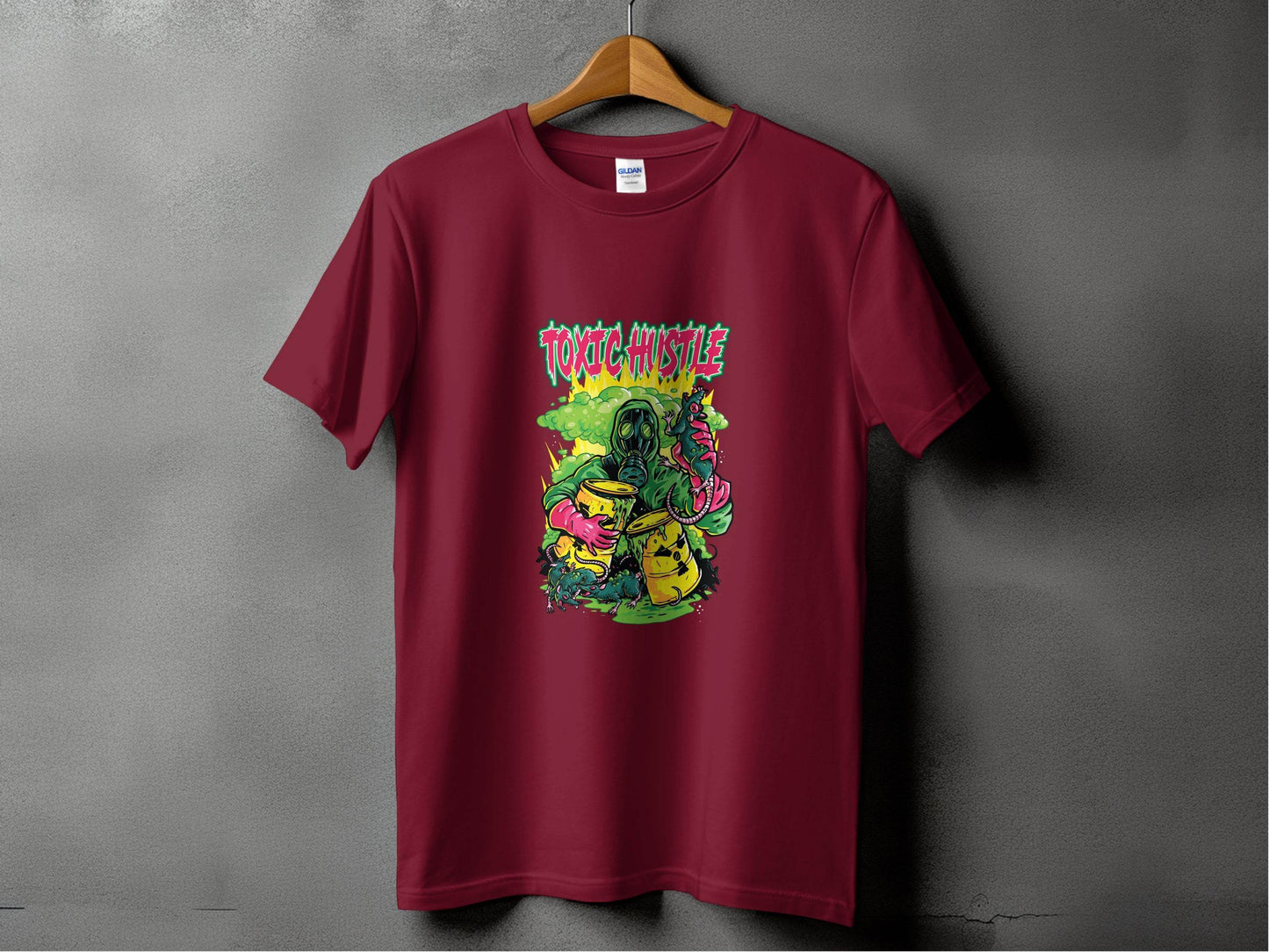 Toxic Hustle Graphic Print Design T-Shirt - Design & Vybe