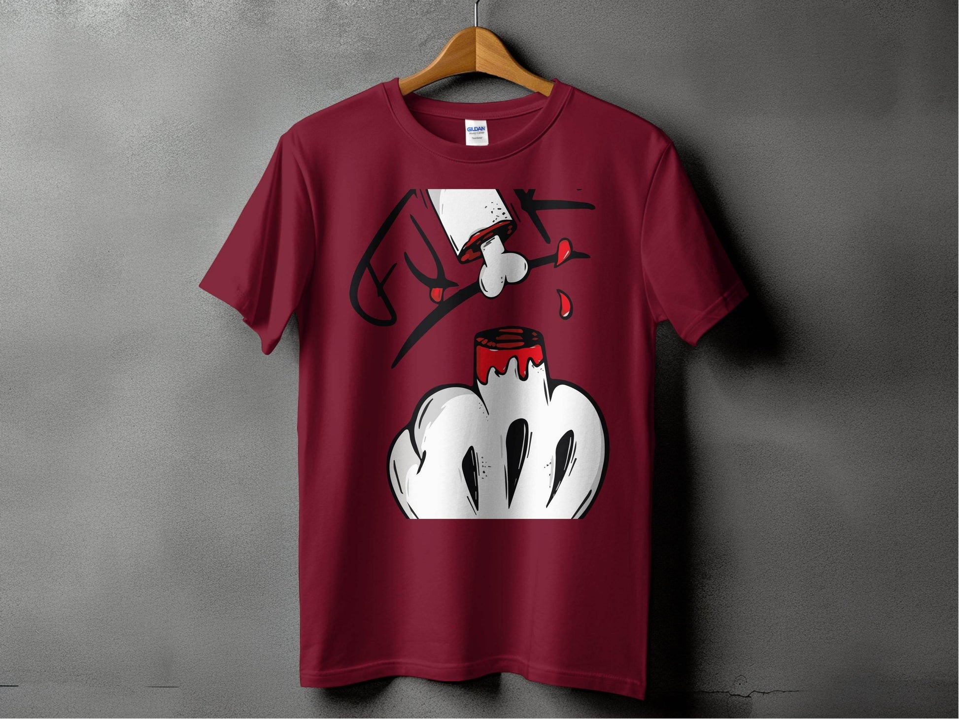 Unique Graphic Red Short-Sleeve Tee Shirt product