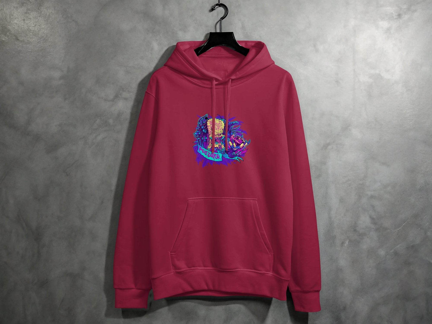 Predator Head With Leaves Awesome Graphic Design Hoodie - Design & Vybe