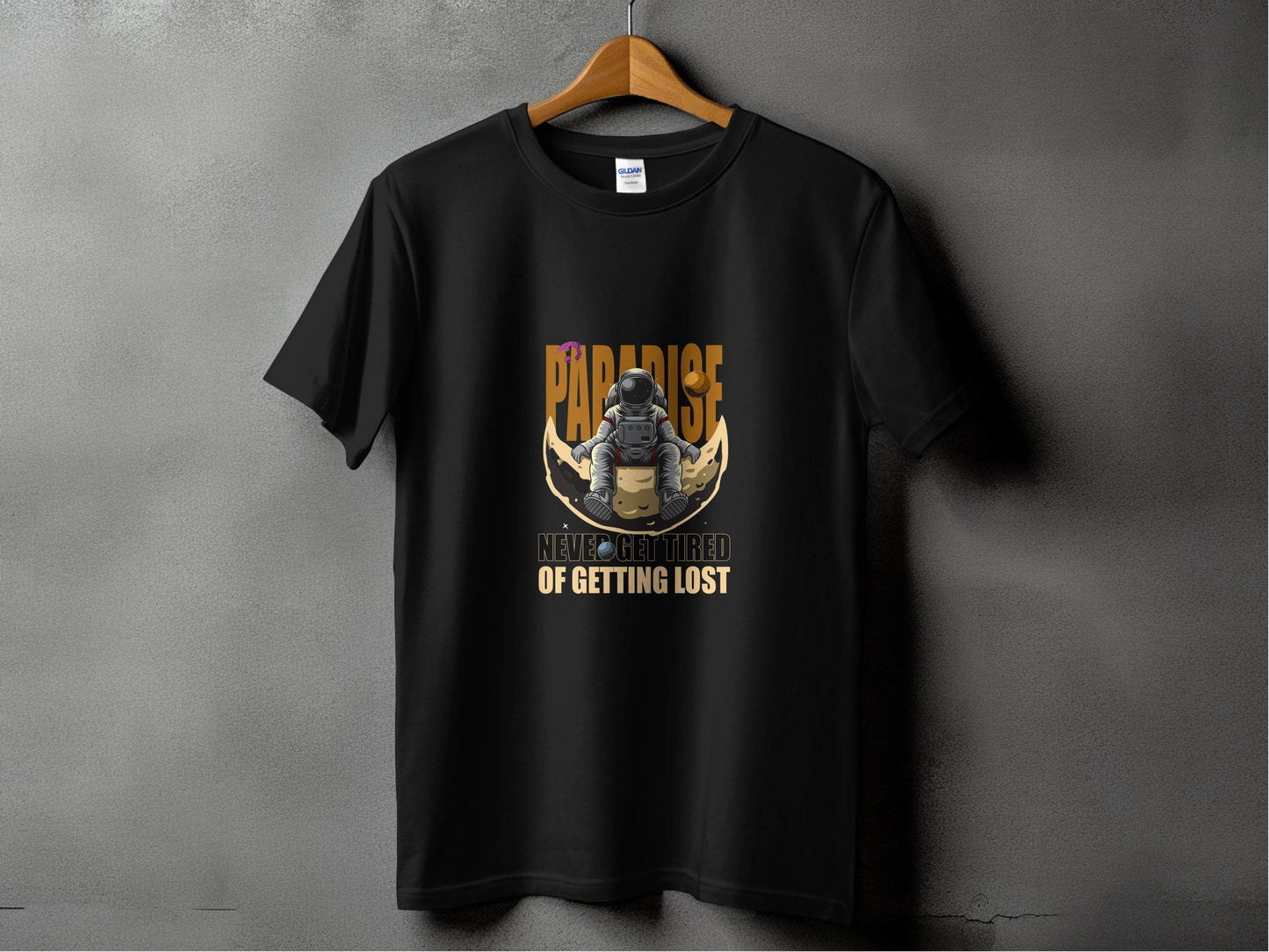 Paradise Never Get Tired Of Getting Lost Astronaut Graphic T-Shirt - Design & Vybe