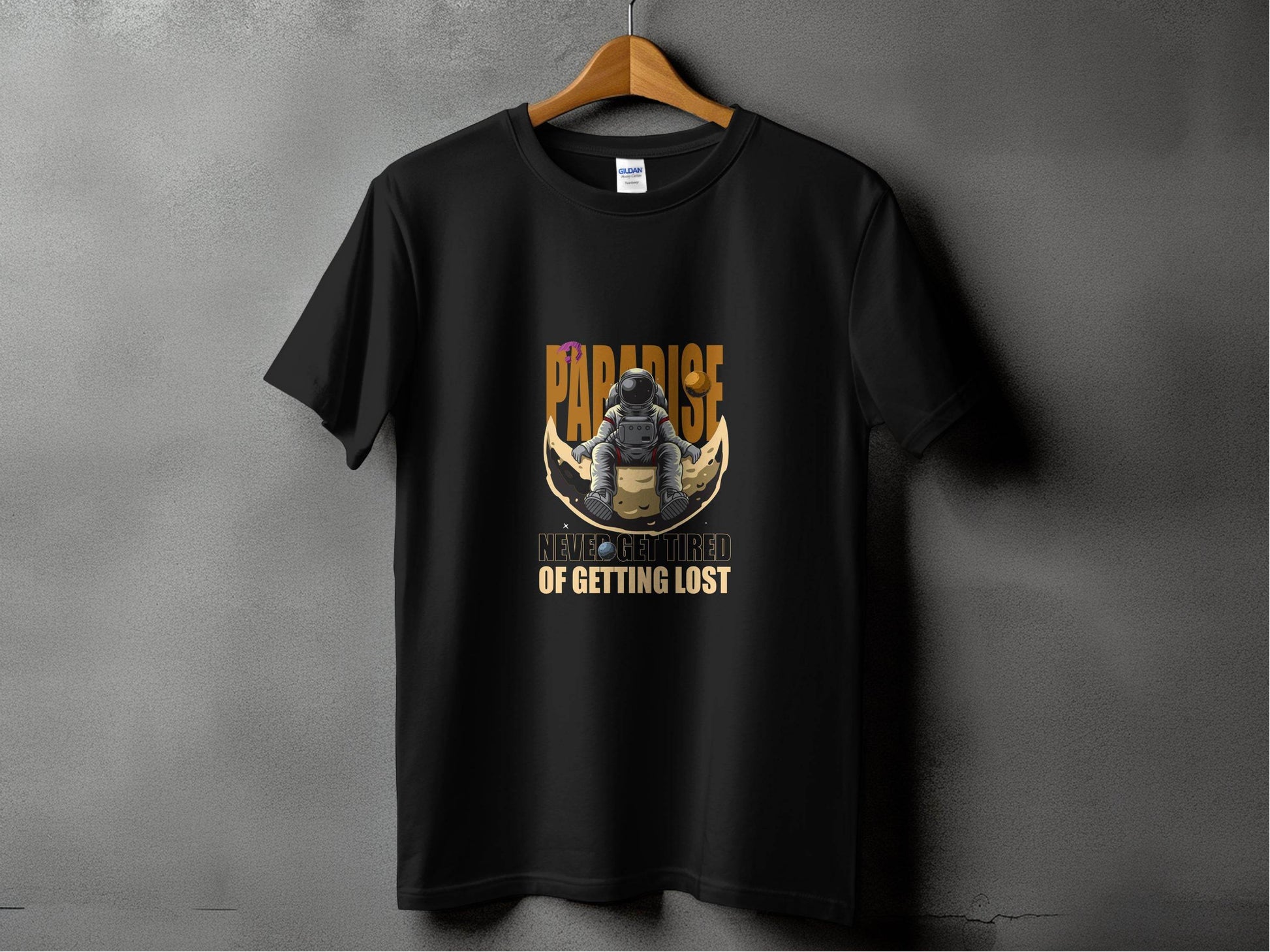 Paradise Never Get Tired Of Getting Lost Astronaut Graphic T-Shirt - Design & Vybe