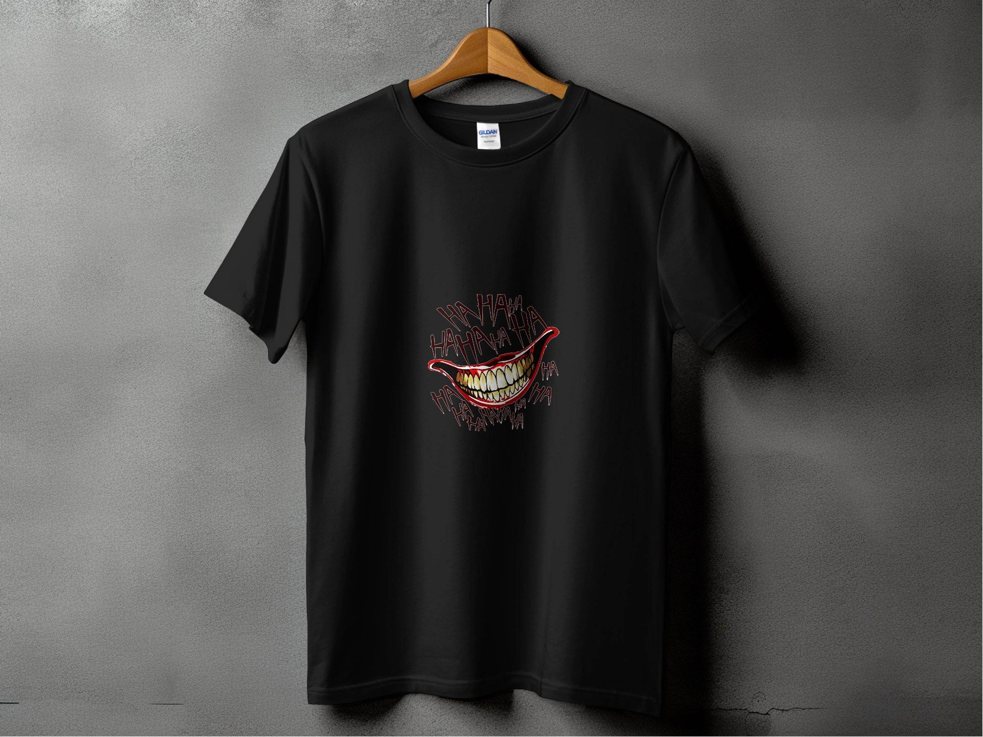 Joker's Ha Ha Mouth Funny Smile Novelty Graphic T-Shirt - Design & Vybe