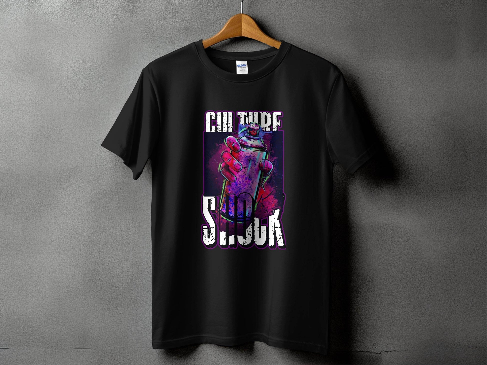 Culture Shock Spray Paint Art Cool Style T-Shirt - Design & Vybe