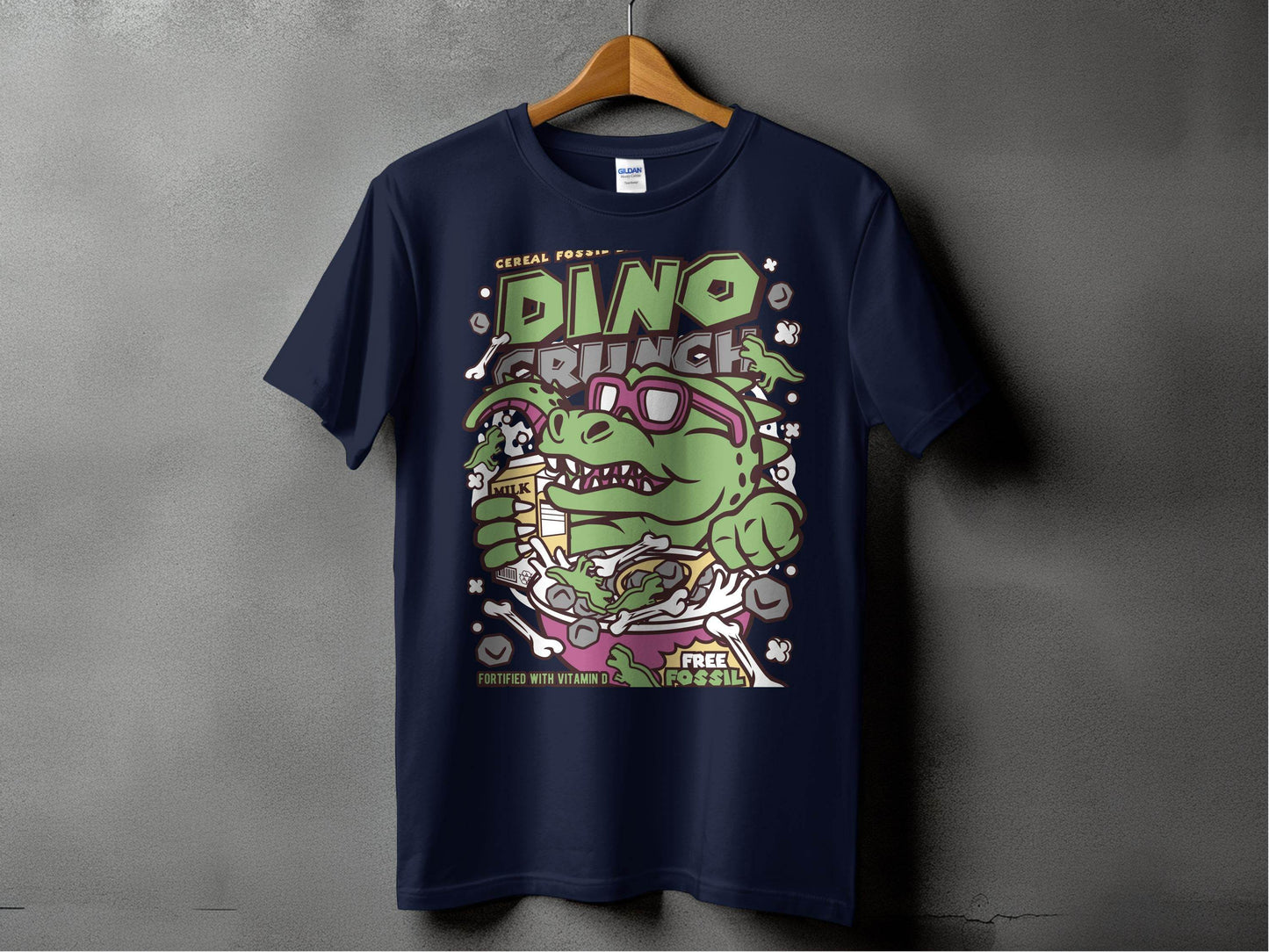 Dinosaur Cereal Crunch Tee for Fun T-Shirt - Design & Vybe