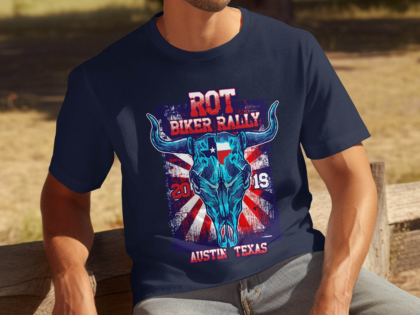ROT Biker Rally Austin Texas 2019 T-Shirt - Design & Vybe