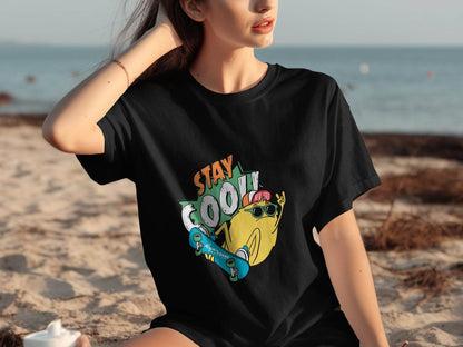 Stay Cool Skateboarding Frog Graphic T-Shirt - Design & Vybe