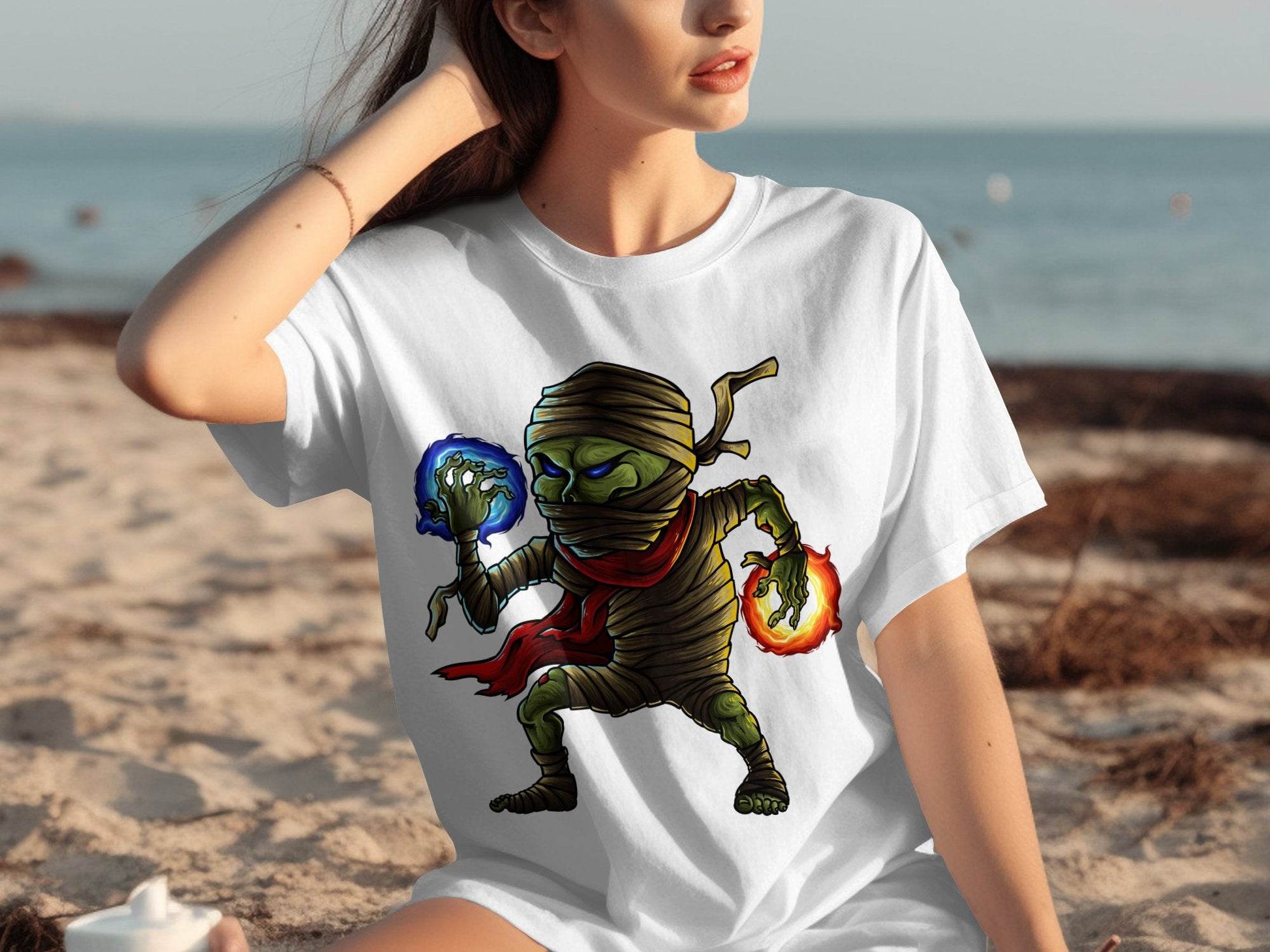 Elemental Mummy Character Design Graphic T-Shirt - Design & Vybe
