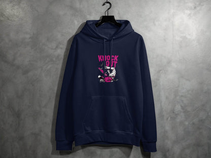 Knock Out Skateboarding Skeleton Illustration Art Hoodie - Design & Vybe