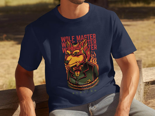 Wolf Master Illustration Artistic Apparel Design T-Shirt - Design & Vybe