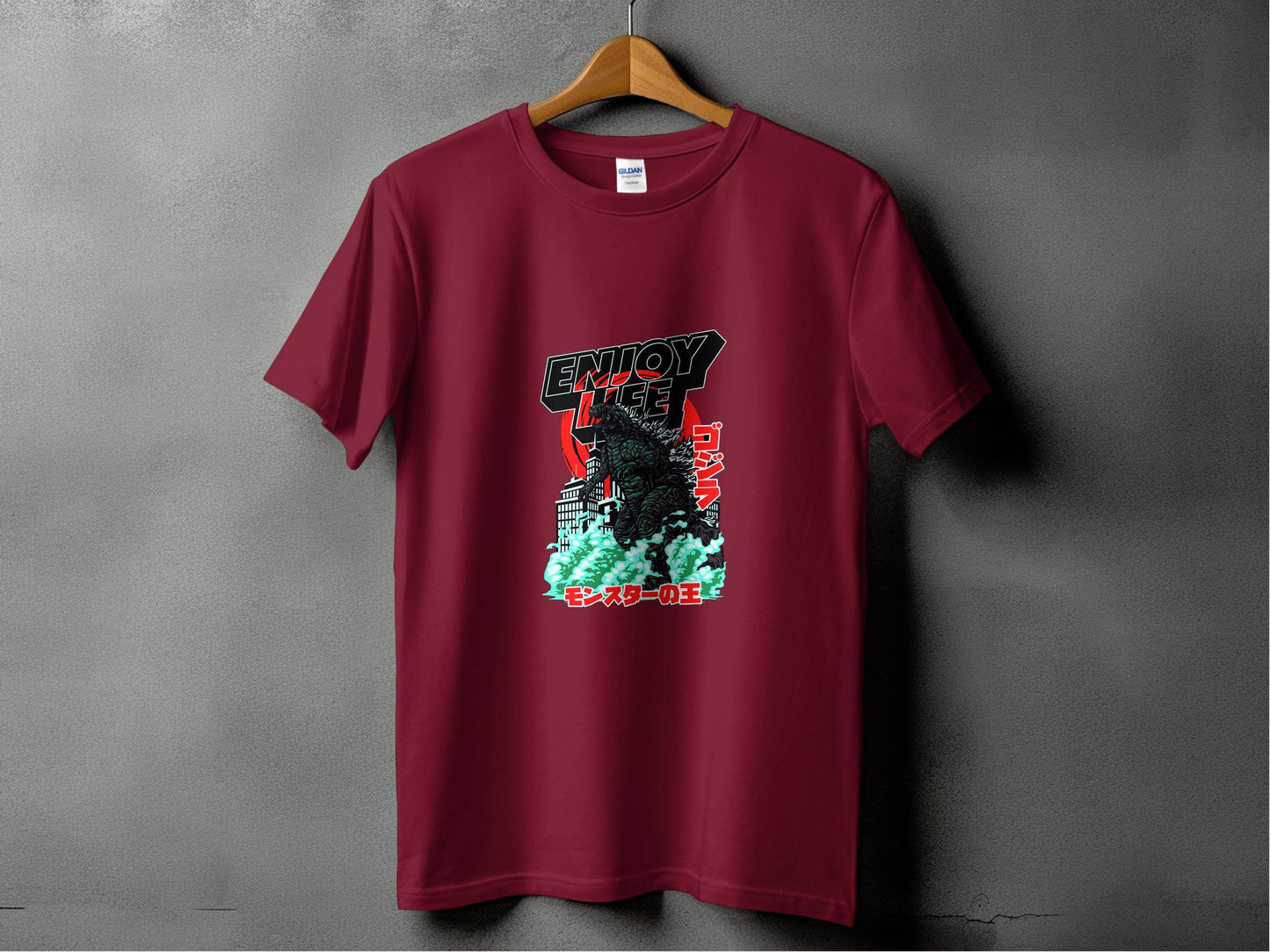 Enjoy Life Godzilla Monster King Of The Monsters T-Shirt - Design & Vybe