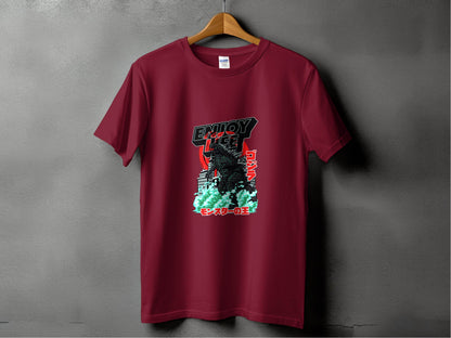 Enjoy Life Godzilla Monster King Of The Monsters T-Shirt - Design & Vybe