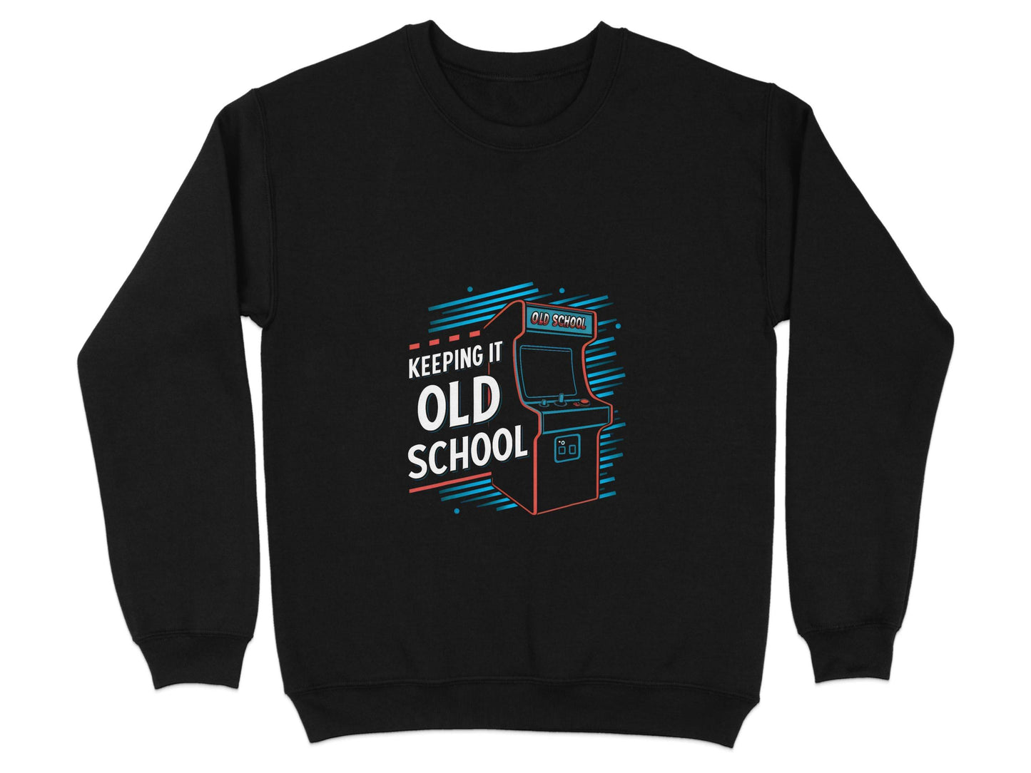 Keeping It Old School Vintage Arcade Game Machine Sweater - Design & Vybe