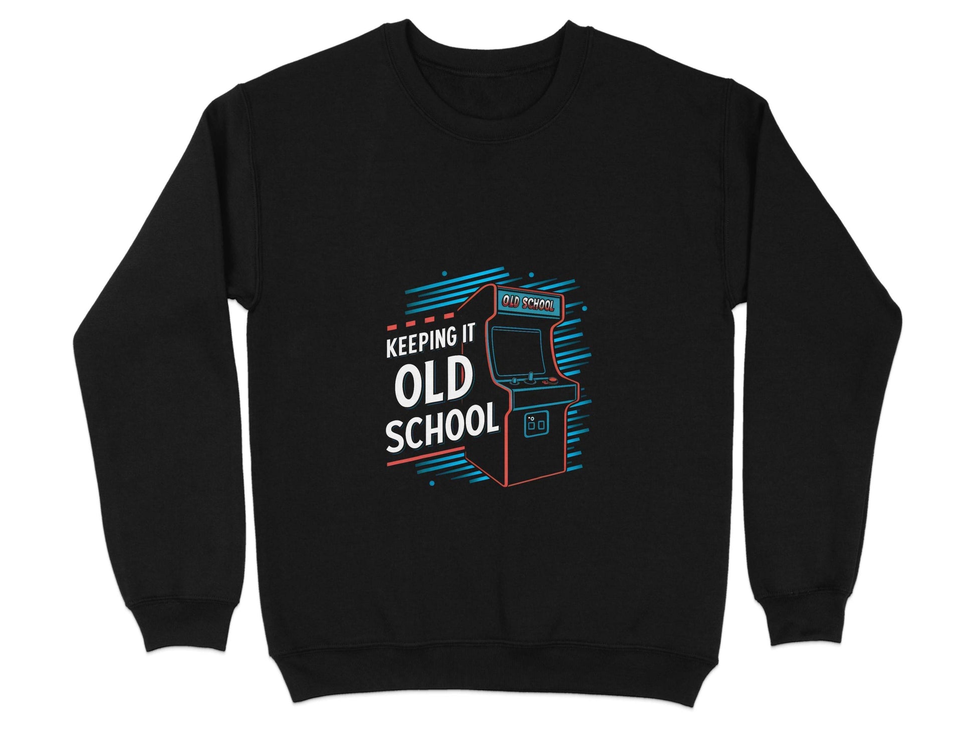 Keeping It Old School Vintage Arcade Game Machine Sweater - Design & Vybe