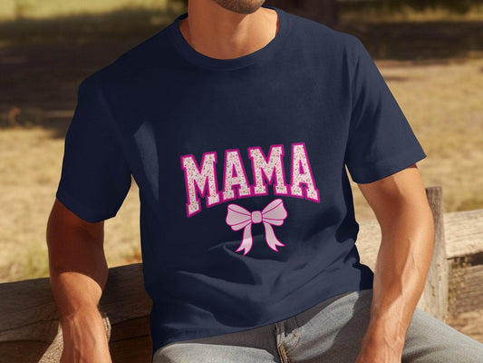 Floral Mama With Bow Graphic Design For Moms T-Shirt - Design & Vybe