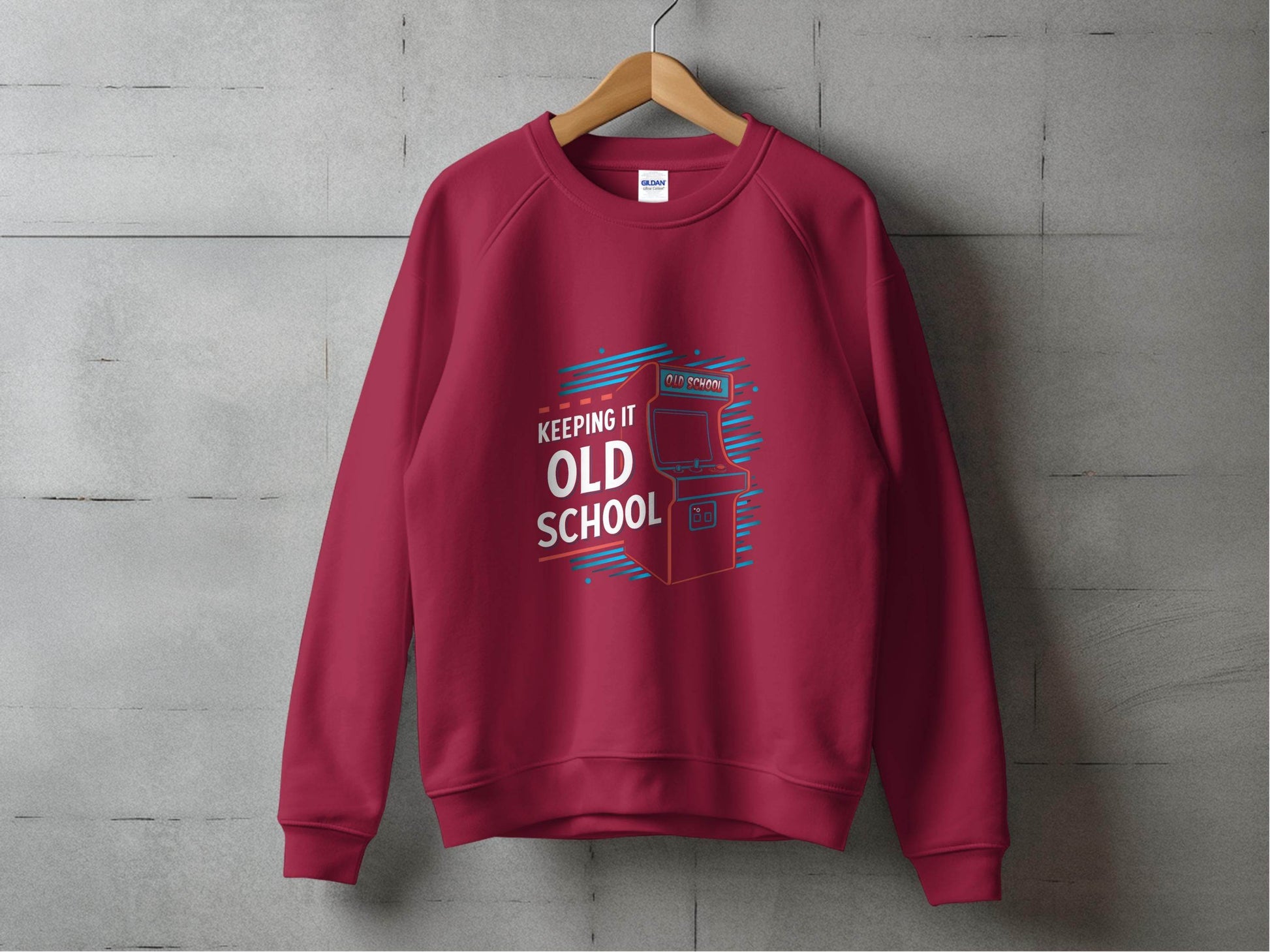 Keeping It Old School Vintage Arcade Game Machine Sweater - Design & Vybe
