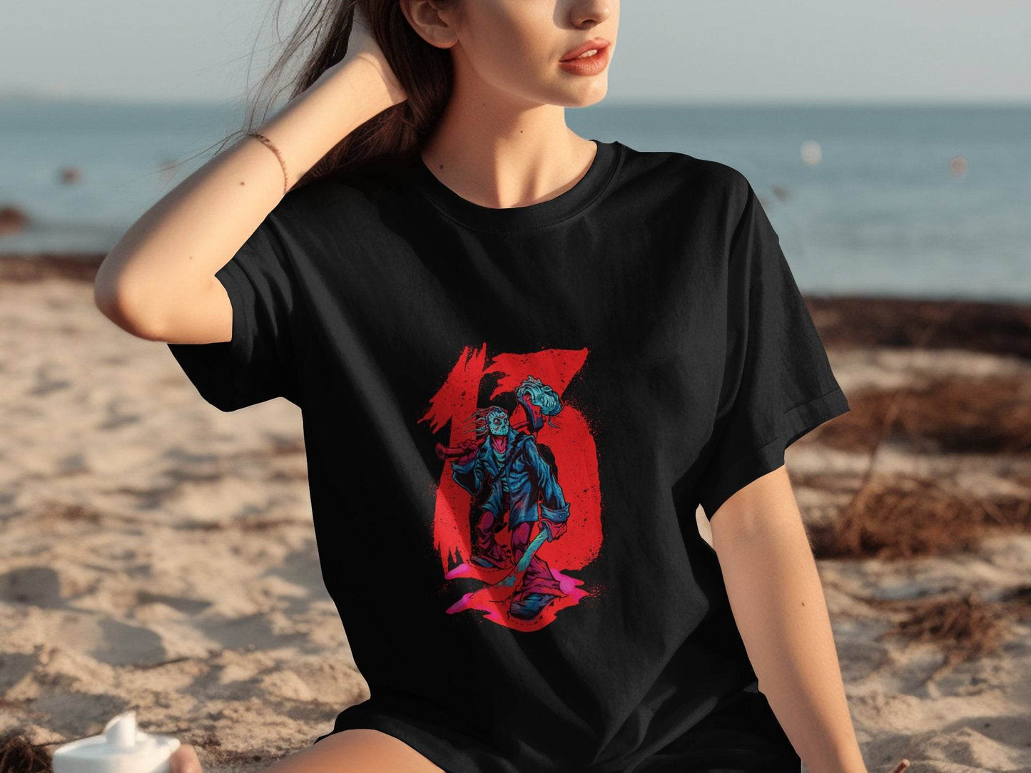 Friday the 13th Jason Voorhees Horror Art T-Shirt - Design & Vybe