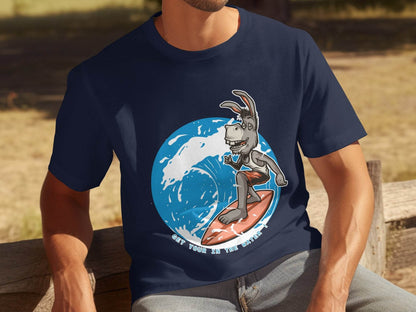 Get Your Donkey in the Water Surfing T-Shirt product