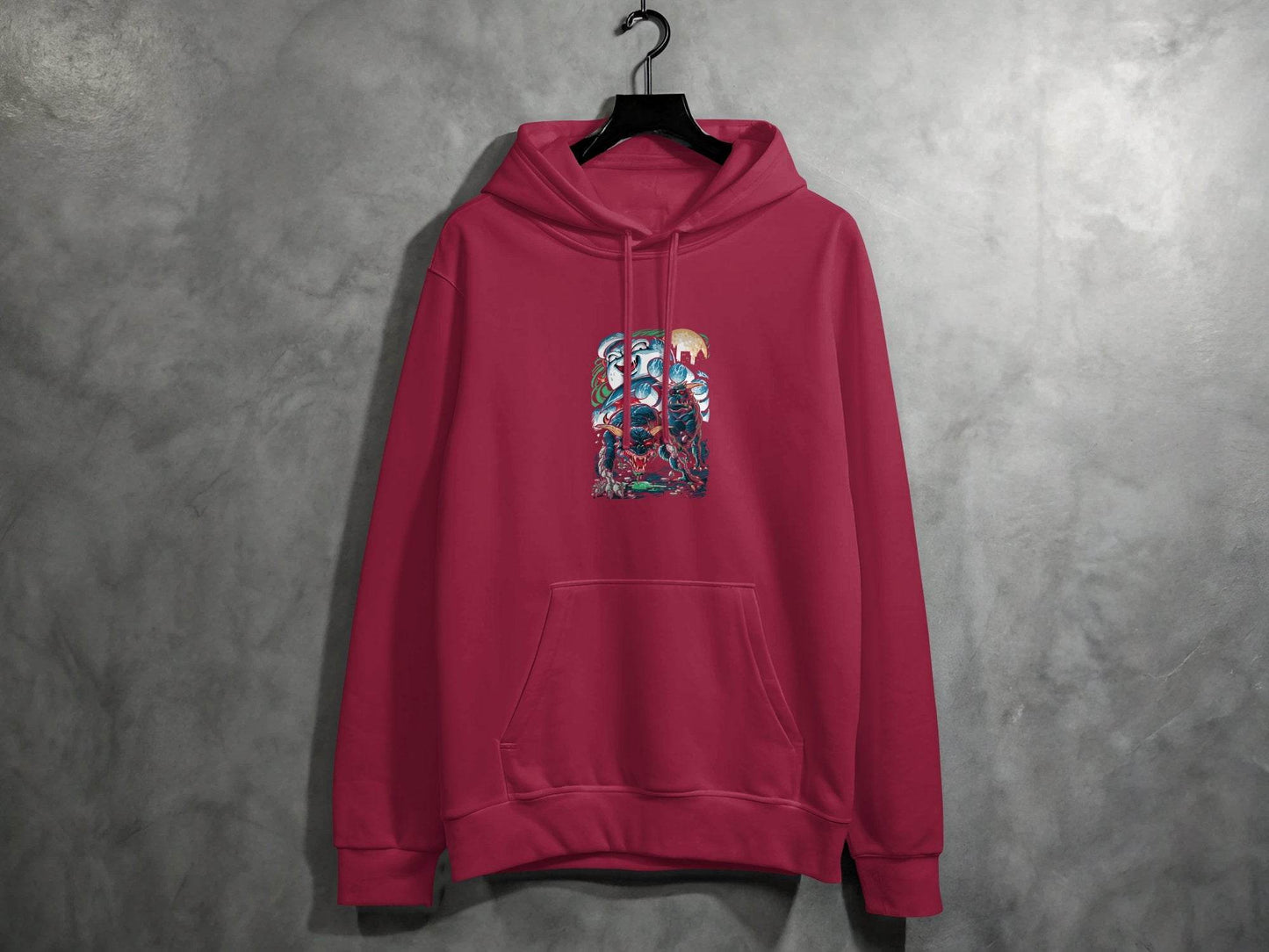 Monstrous Creatures Graphic Design Artwork Hoodie - Design & Vybe