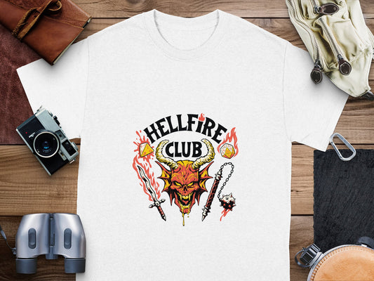 Hellfire Club White Graphic T-shirt product type
