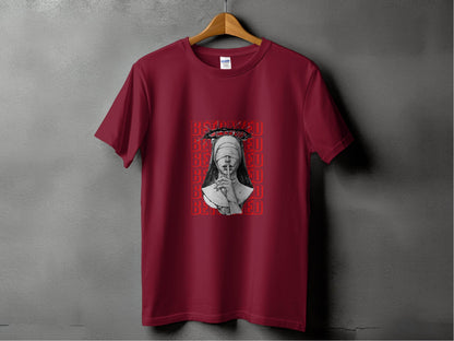 Blind Nun Betrayed Shhh Artistic Expression Design T-Shirt - Design & Vybe