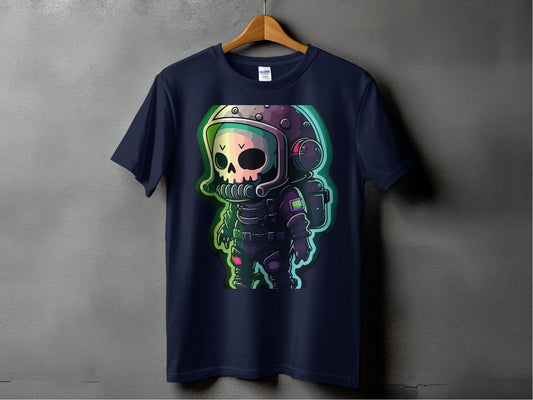 Cosmic Skull Astronaut Graphic Artwork on T-Shirt product type