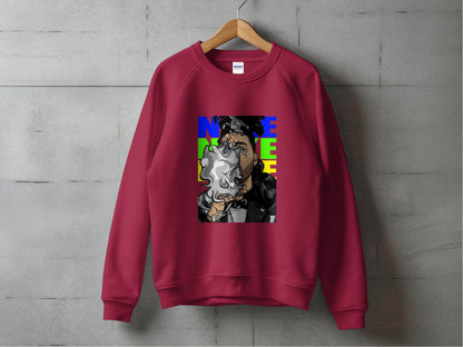 NEON Color Theme Abstract Art Smoke Design Sweater - Design & Vybe